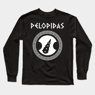 Pelopidas of Thebes Ancient Greek City-State Sacred Band Shield Long Sleeve T-Shirt